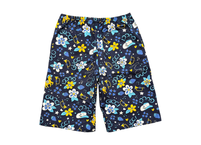 Gucci Shorts Flower Navy COND 9.5/10