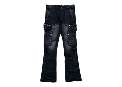 Amiri Denim Cargo Black Flared COND 9/10